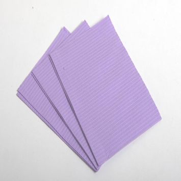 PLUSS Dental Towels 3 laags met PE folie 33 x45 cm 500 st lila