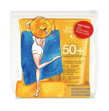 Louis Widmer All Day spf 50+ Duo zonder parfum tube 2x100ml