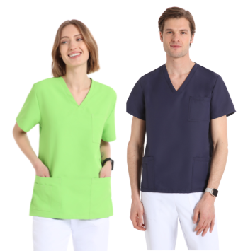 Tuniek Unisex Quick Smart strijkvrij microfiber Lime