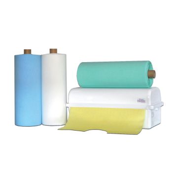 Patient slabbetjes op rol No. 3 standard dubbellaags 60x 54cm- wit 80 st/rol