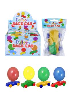 Ballon Race car 6 variétés par 24 pièces en présentoir