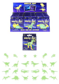 Glow in the Dark Dino patch 24 st/doosje, 24 doosjes