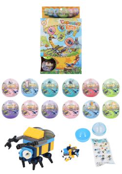 Kit de construction Insectes en capsule (6,5 cm) – 12 espèces