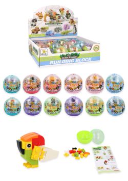 Kit de construction Animaux Marins en capsule (6,5 cm) – 12 variétés