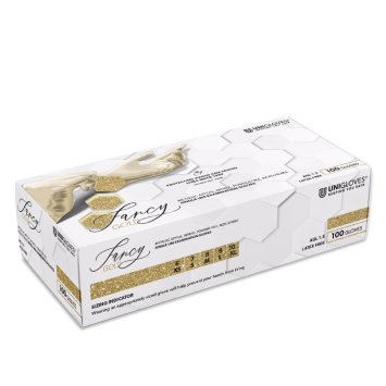 Unigloves gants nitrile FANCY GOLD  100 pcs