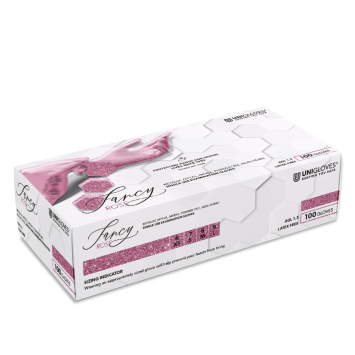 Unigloves nitrile handschoenen FANCY ROSE 100 stuks